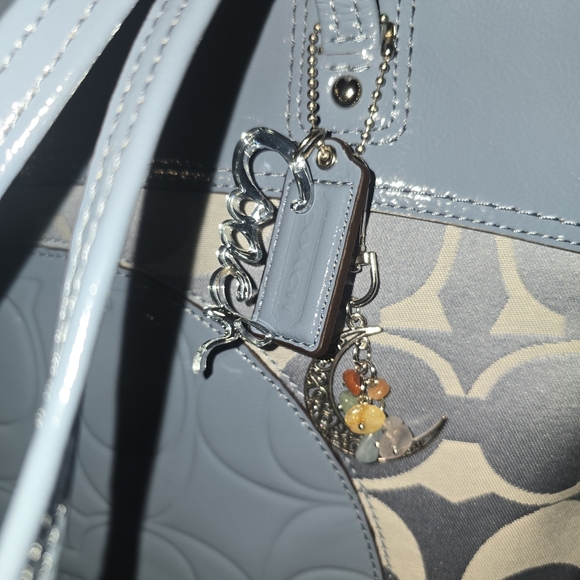 New Coach Laura Tote Bag Blue - Picture 2 of 4